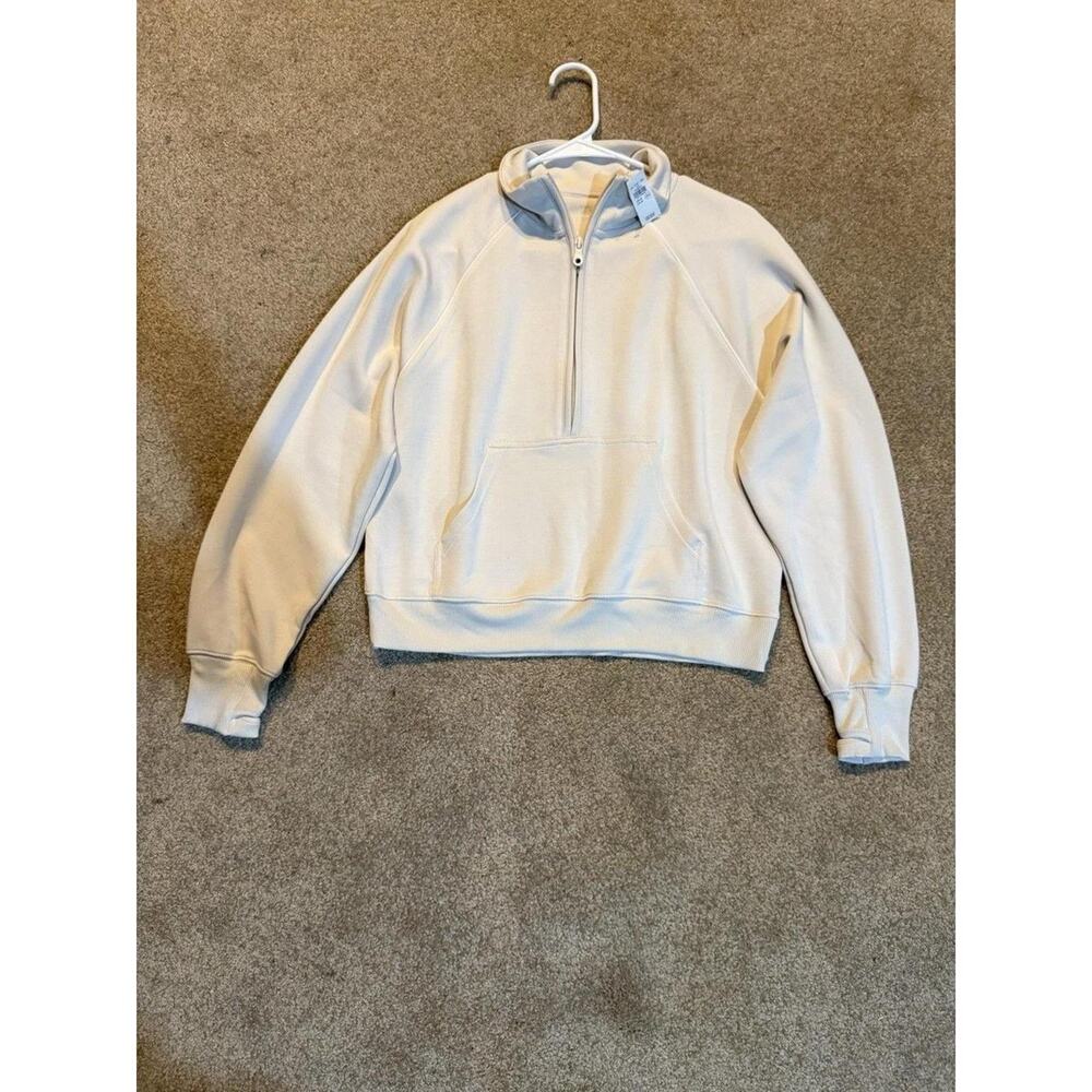Women's Offline By Aerie Beige 1/4 Zip Hoodie Size Medium NWT